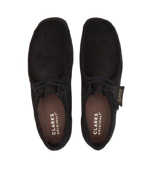 Clarks Black Wallabee Lace-Up Boots for men