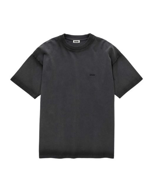 AVAVAV Black Logo-Embroidered T-Shirt for men