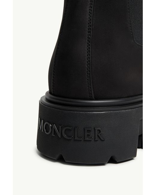 Moncler Black Peak City Chelsea Ankle Boots for men