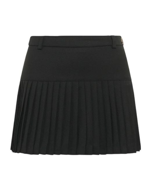 MARINE SERRE Black Mini Skirt