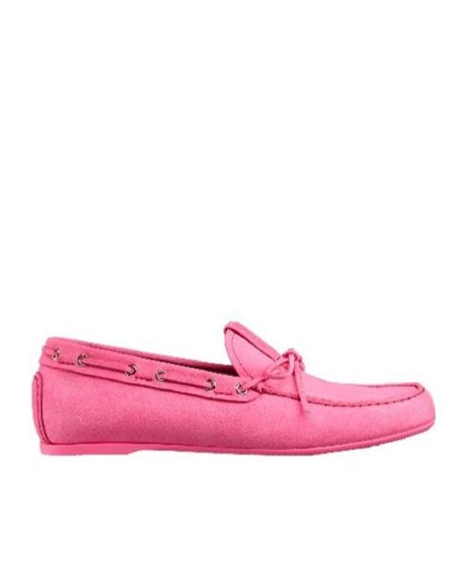 Dior Pink Christian Miss Street Loafers