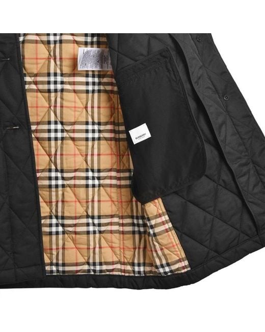 Burberry Black Dereham Quilted Cotton Clothes
