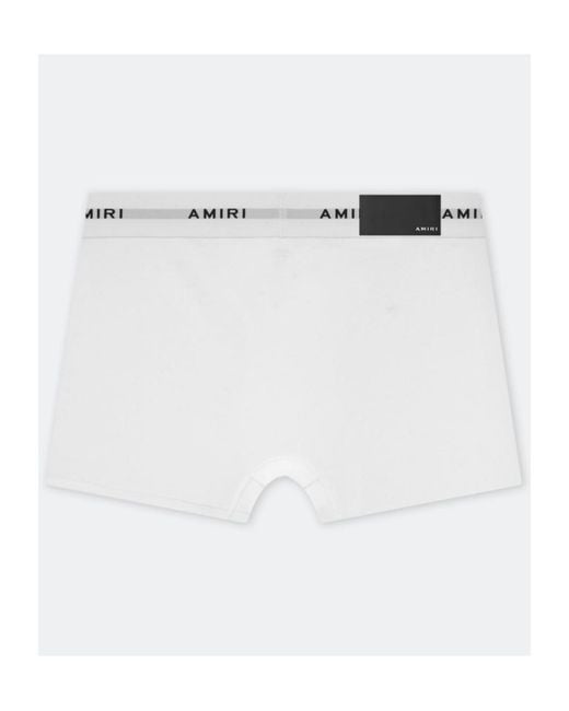 Amiri White Logo Waistband Boxers for men