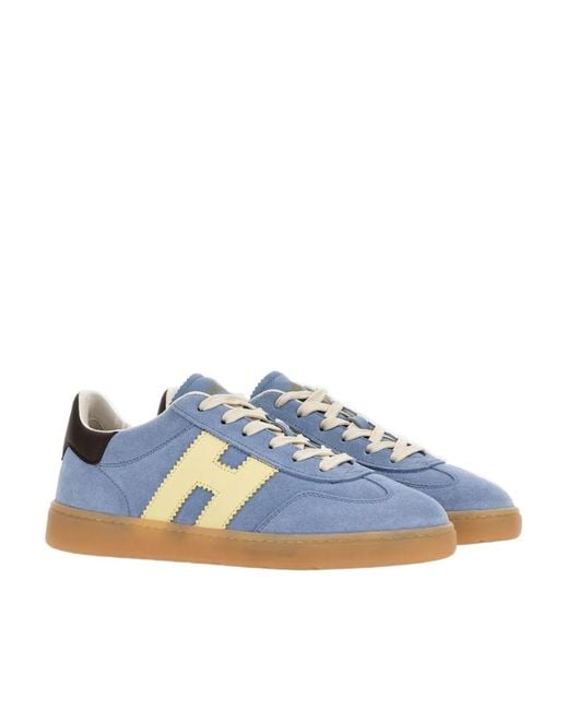 Hogan Blue Cool Side H Patch Sneakers