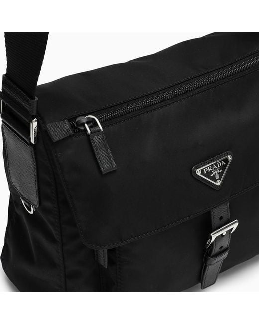 Prada Black Logo Cross-Body Bag