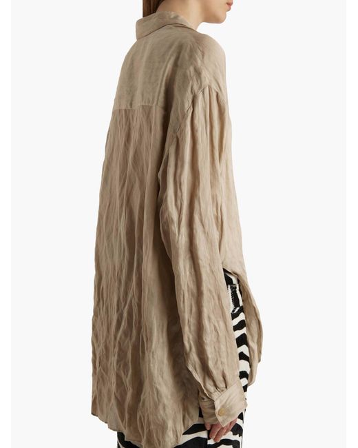 Khaite Natural Goya Button-Down Shirt