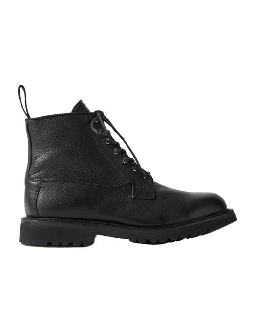 Gabriela Hearst Black X Trickers Camilla Lace-Up Ankle Boots