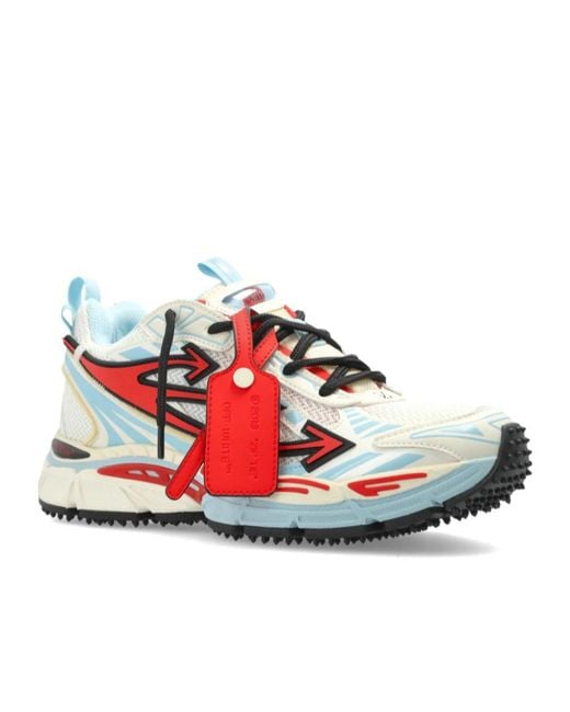 Off-White c/o Virgil Abloh Red Be Right Back Mesh Sneakers