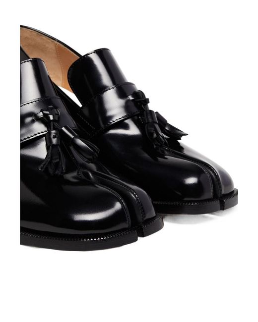 Maison Margiela Black Tabi Cutout Heeled Pumps