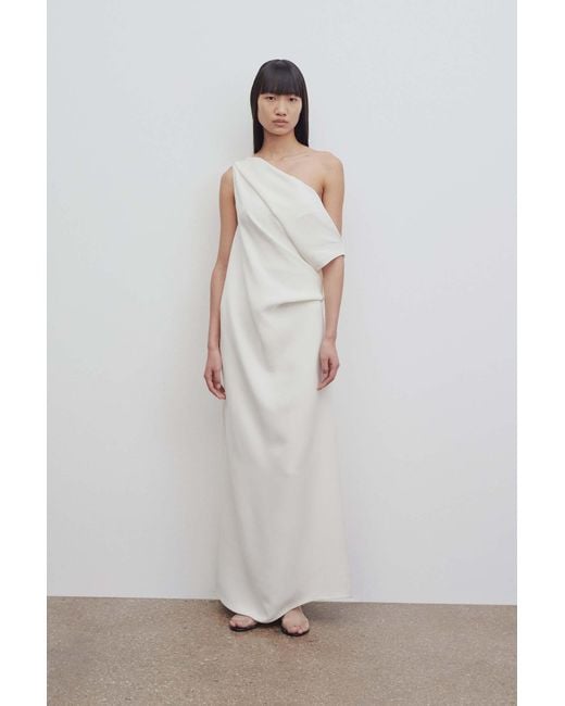 The Row White Strapless Dress