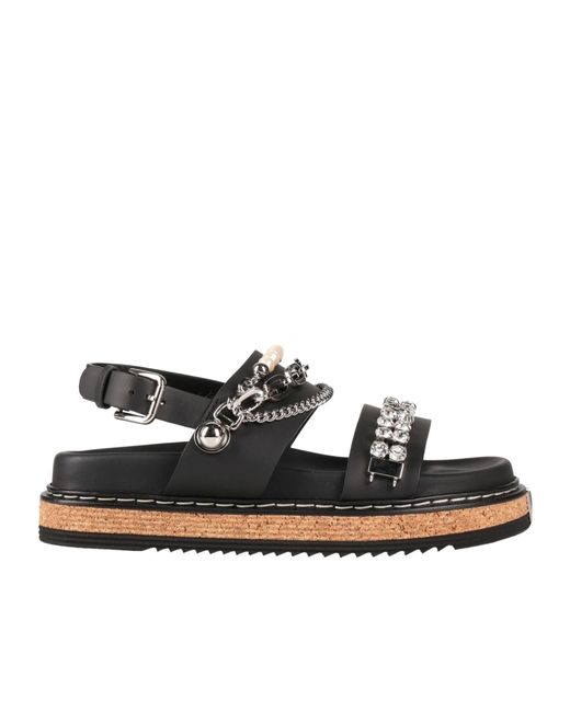Dolce & Gabbana Black Technical Sandals