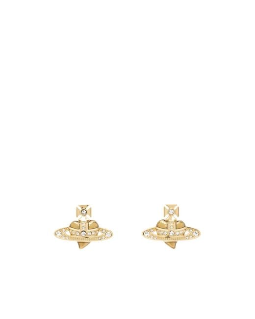Vivienne Westwood Metallic Heart Earrings