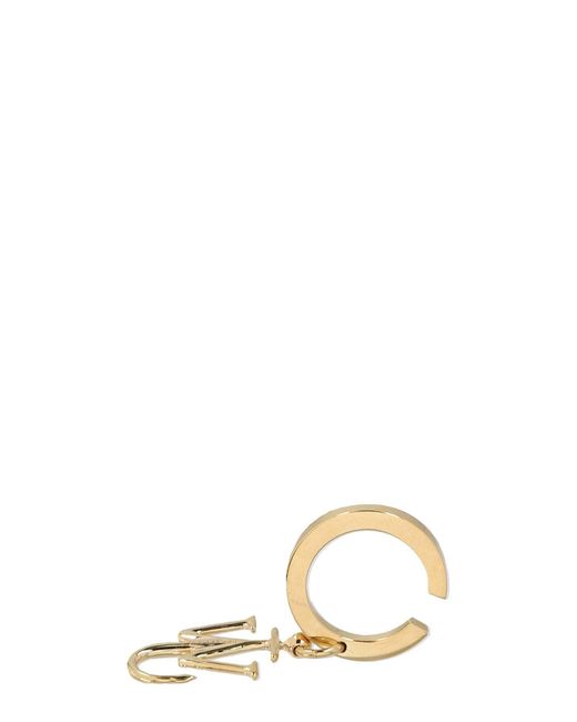 J.W. Anderson Metallic Jw Anderson Logo Plaque Ear Cuff