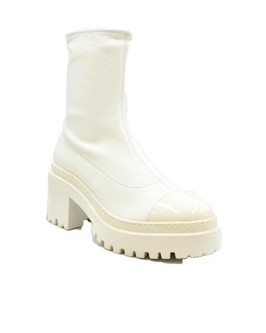 Giuseppe Zanotti Natural Round-Head Short Boots
