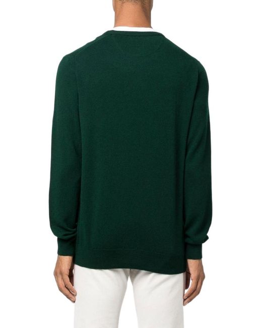 Polo Ralph Lauren Green Logo Long-Sleeved Sweater for men