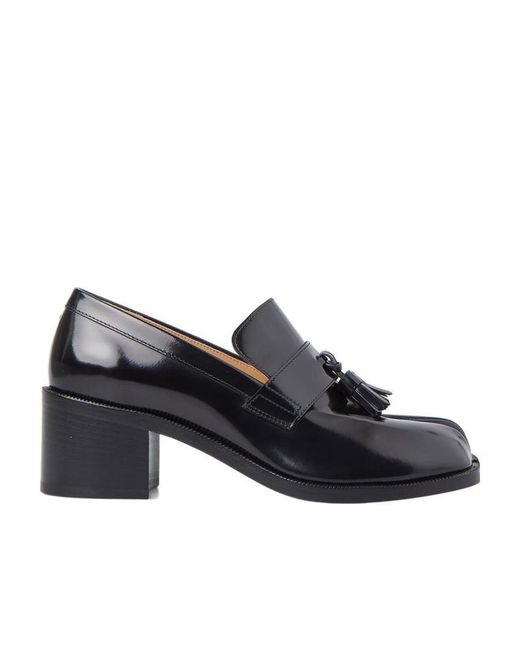 Maison Margiela Black Tabi Cutout Heeled Pumps