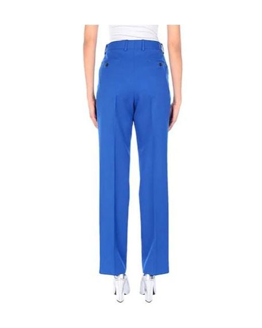 Maison Margiela Blue Minimalist Casual Trousers