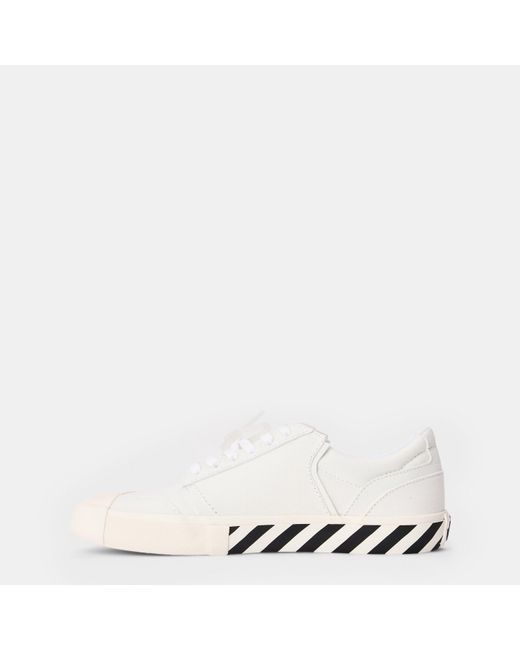 Off-White c/o Virgil Abloh White Low-Top Canvas Sneakers for men