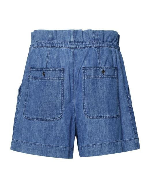 Isabel Marant Blue Isabel Marant Étoile Drawstring Denim Shorts