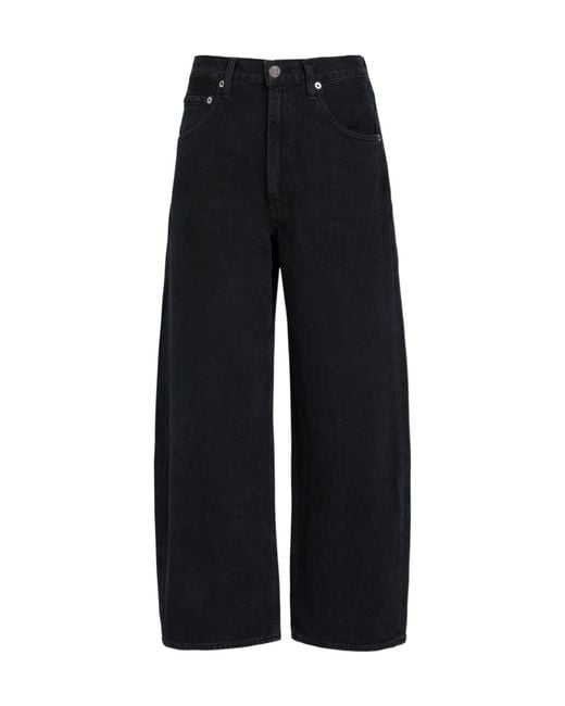 Agolde Black Curve Barrel-Leg Jeans