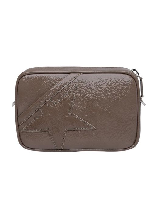 Golden Goose Deluxe Brand Brown Mini Star Leather Crossbody Bag