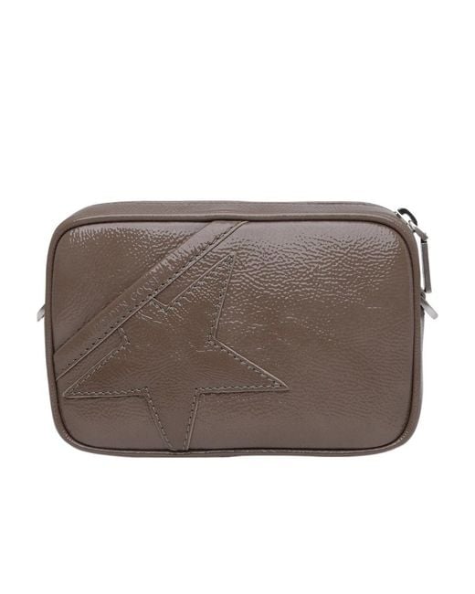 Golden Goose Deluxe Brand Brown Mini Star Leather Crossbody Bag