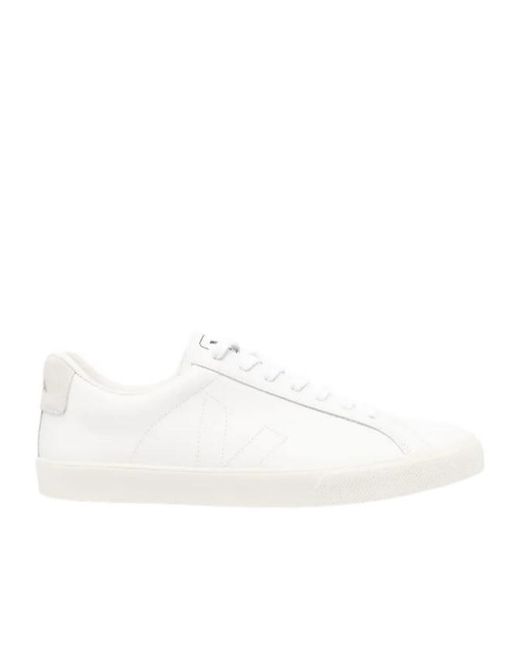 Veja White Esplar Lace-Up Sneakers for men
