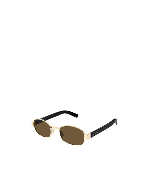 Saint Laurent White Eyewear Oval Frame Sunglasses