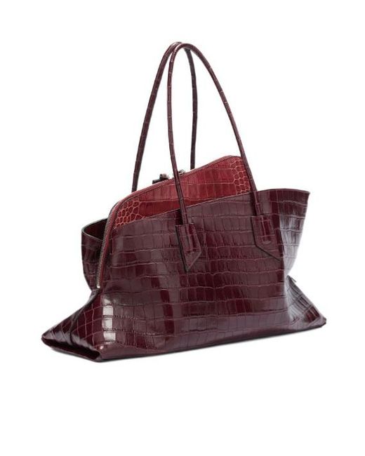 The Attico Red The La Passeggiata Medium Tote Bag