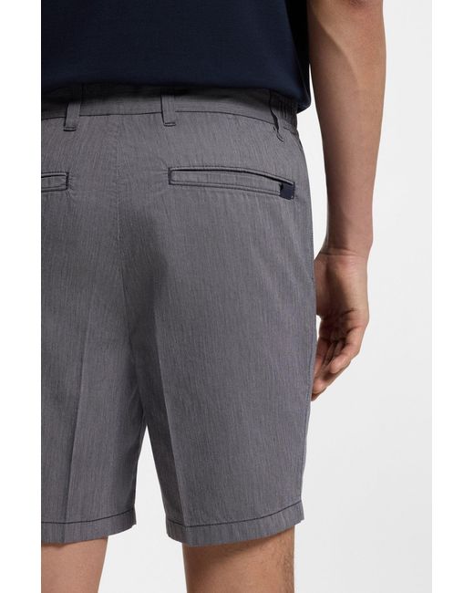 Boss Gray Belt Loop Shorts for men