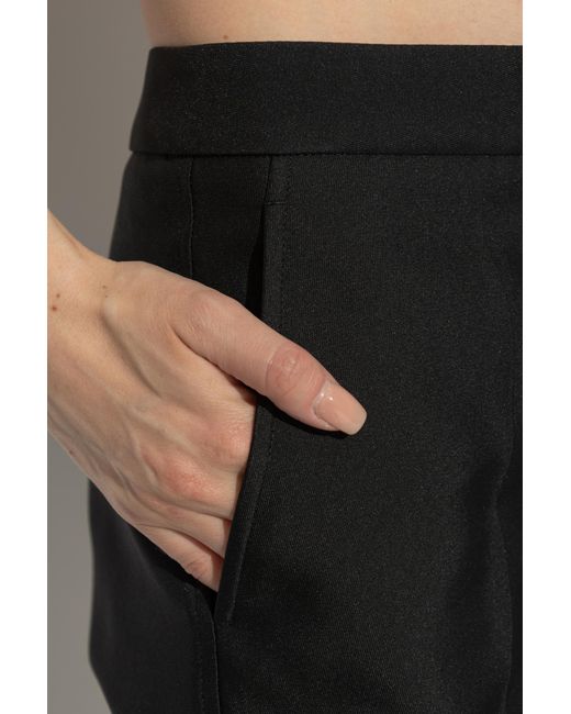 Jil Sander Black Creased Tailored Trousers