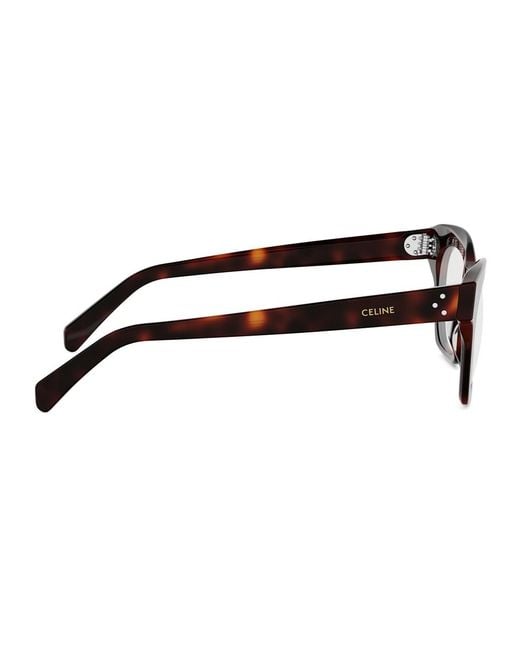 Céline White Full-Rimmed Plano Lenses