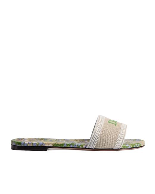 Dior White Dway Slide