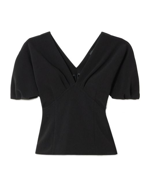 Proenza Schouler Black Short-Sleeved Top