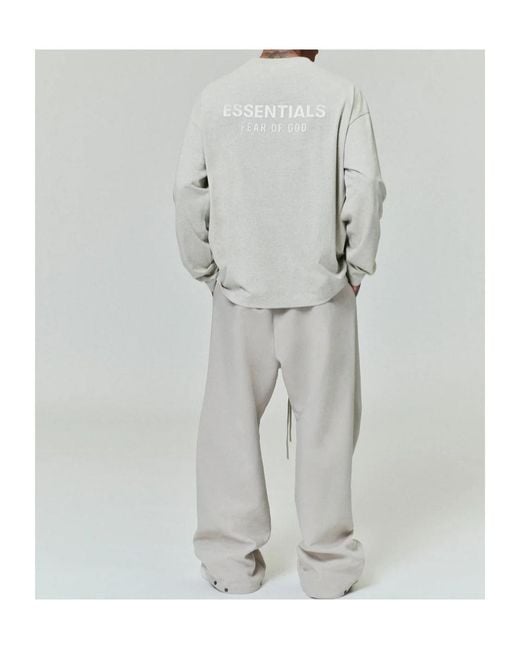 Fear Of God Gray Elasticated-Hem Sweatshirt for men