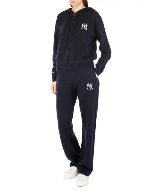 Sporty & Rich Blue Elastic Waist Casual Pants