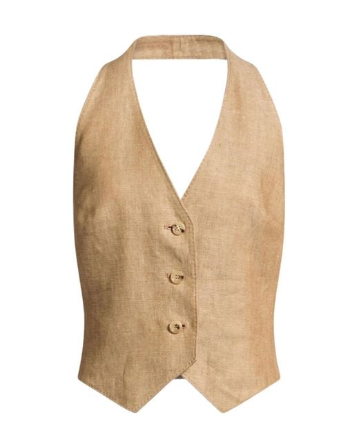 Max Mara Natural Backless Top