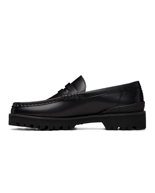 Clarks Black Yukoner Penny Loafers for men