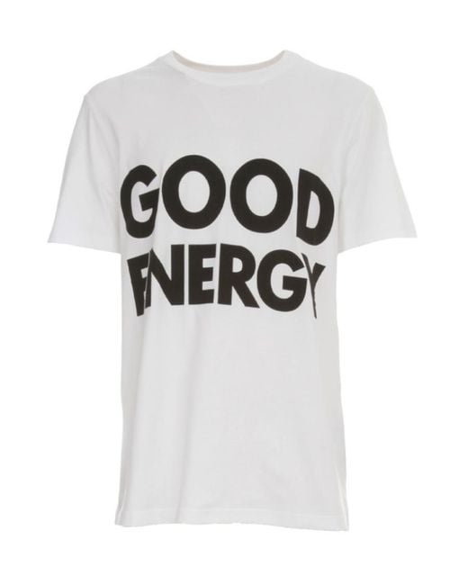 Moschino White Good Energy Cotton T-Shirt for men