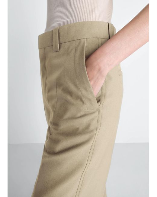 Lemaire Natural Tailored Straight-Leg Pants