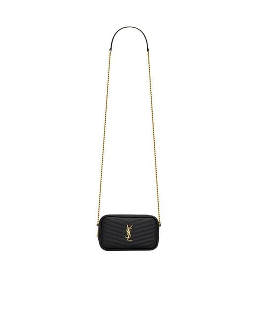 Saint Laurent White Lou Mini Shoulder Bag