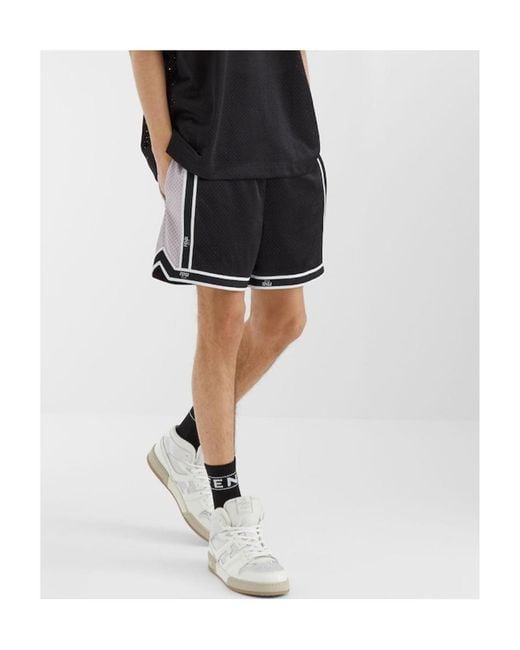Fendi Black Mesh Bermuda Shorts for men