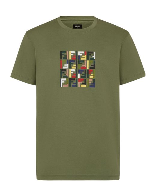 Fendi Green T-Shirts for men