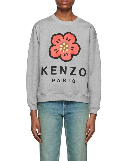 KENZO White 'Boke Flower' Sweatshirt