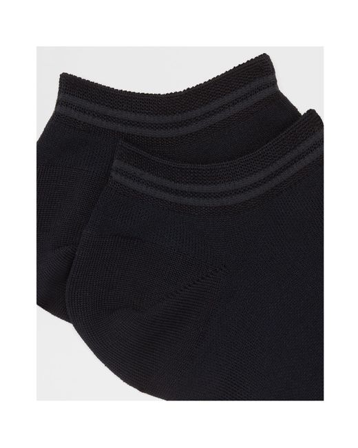 Zegna Blue Cotton Blend Socks for men