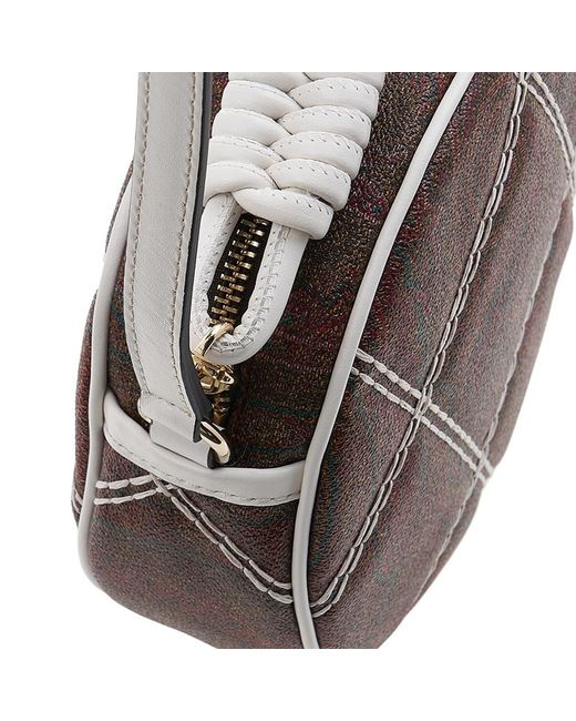 Etro Brown Logo Cross-Body Bag