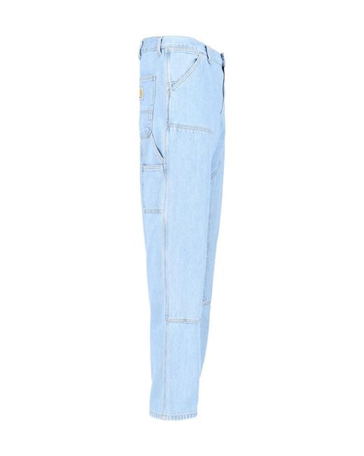 Carhartt Blue Double Knee Jeans for men