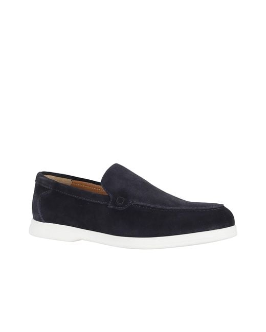 Doucal's Blue Slip-On Loafers for men