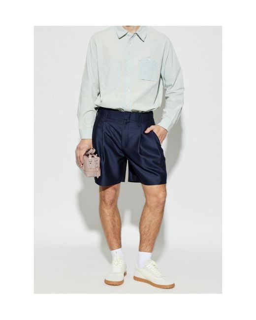 KENZO White Embroidered Button-Up Shirt for men