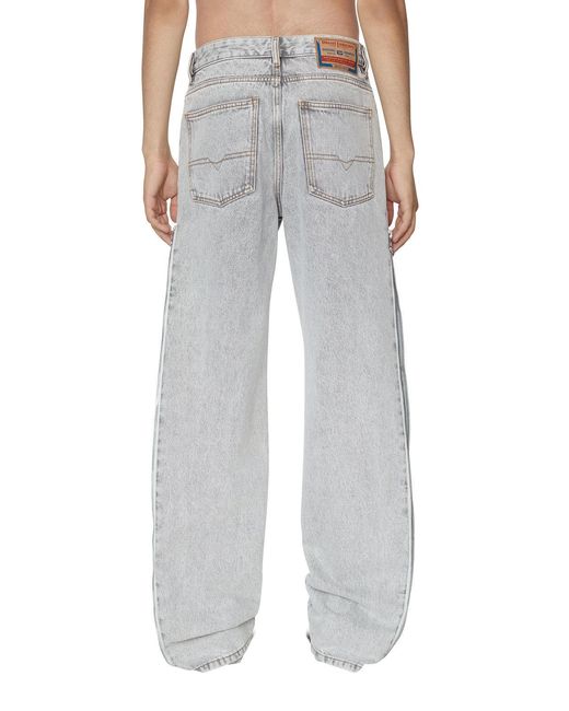 DIESEL Gray 1955 Straight-Leg Jeans for men